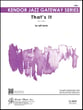 That's It Jazz Ensemble sheet music cover